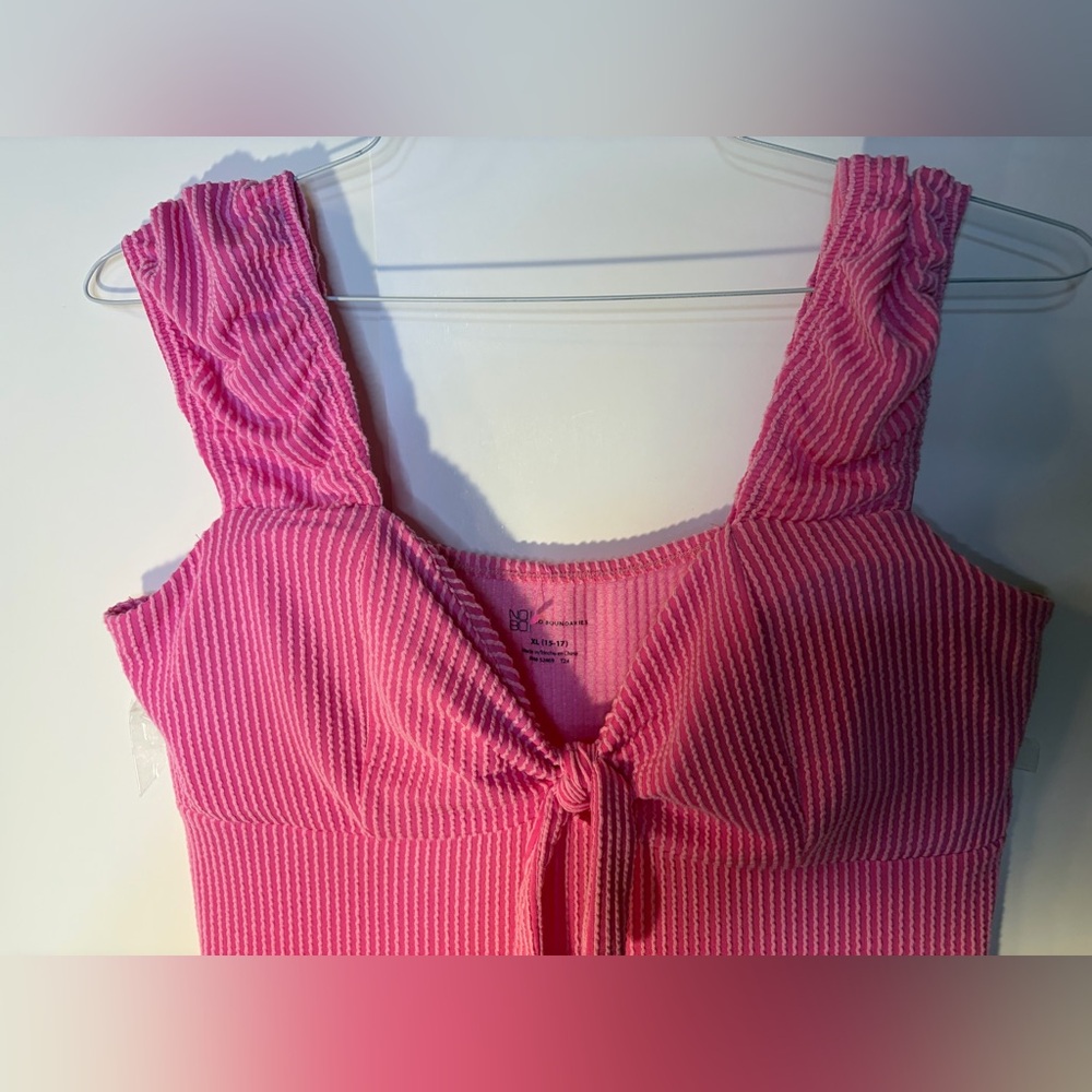 No Boundaries Vibrant Pink Midi Dress XL JR SIZE - Picture 5 of 7